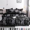 Bedding Set 3PCS Duvet Cover & Pillowcase Set Ultra Soft Microfiber Fabric Single Twin Double Full Queen King Bedding Set (Quilt Cover+2 Pillowcases)