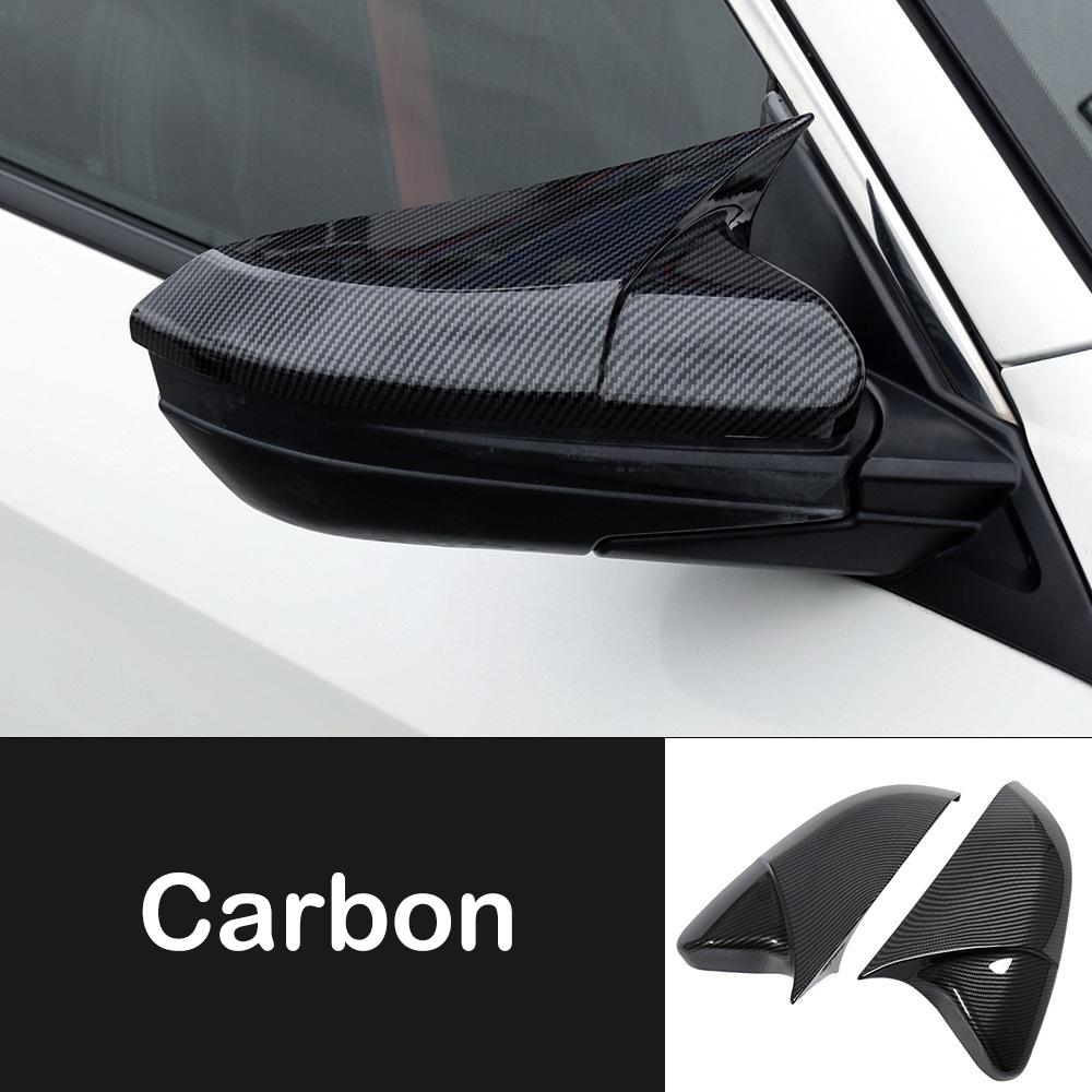 Для Honda Civic 10th 2016 2017 2018 Крышка бокового зеркала заднего вида Крышка крыла Внешняя дверь Отделка корпуса заднего вида из углеродного волокна
