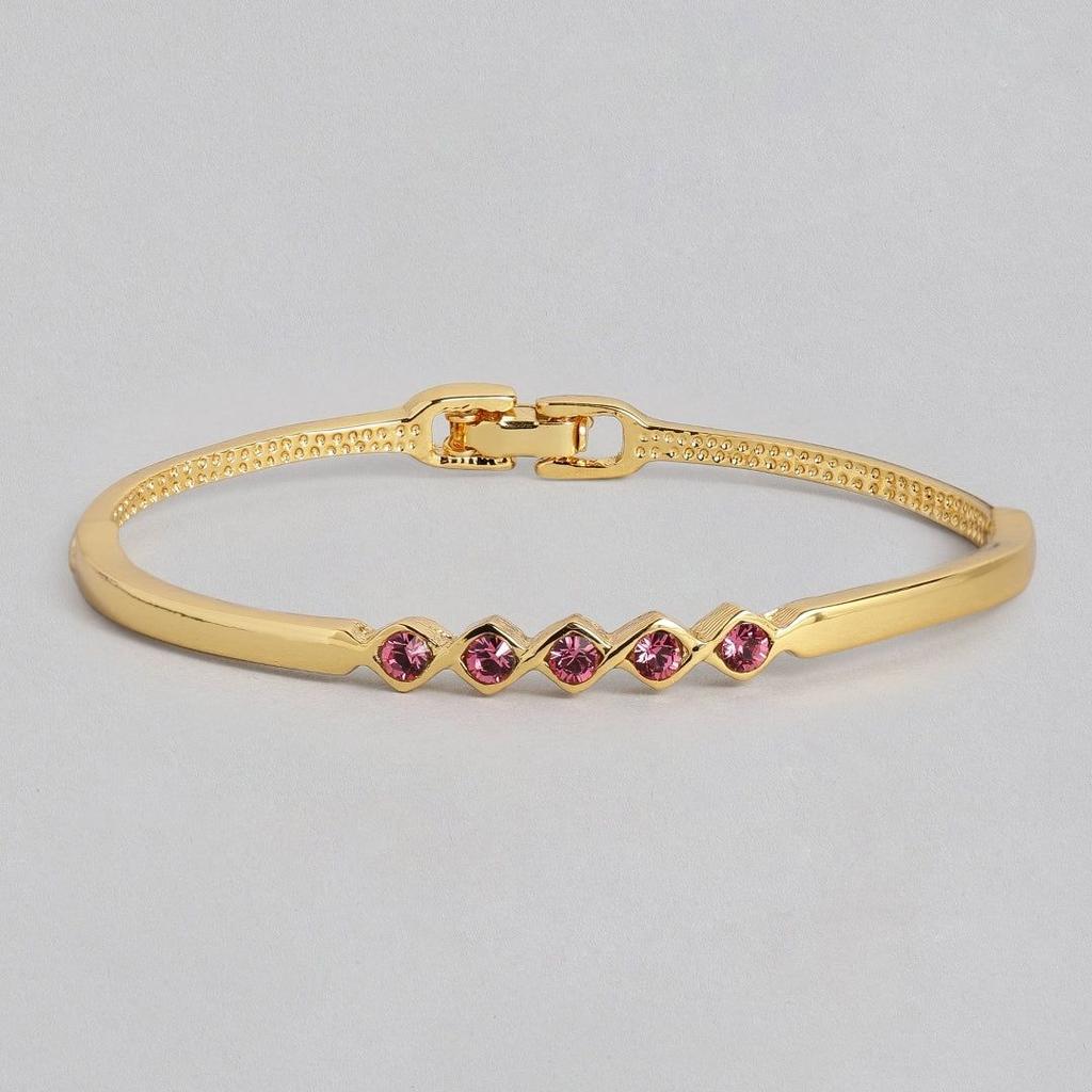 Estele Gold Plated Stud Bracelet For Women