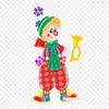 Circus Number Puzzles Circus Clown Iron On Heat Transfer Printing Vinyl Patches Sticker for Clothes DIY Appliques Washable Patches