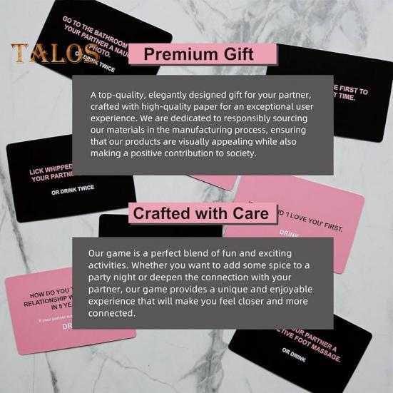 50 шт./набор карточек «Приключения для пары», «Свидание», «Пара», «Развлечения», «Игра на выпивку», «Подруга, парень, Свадьба, Годовщина, День святого Валентина