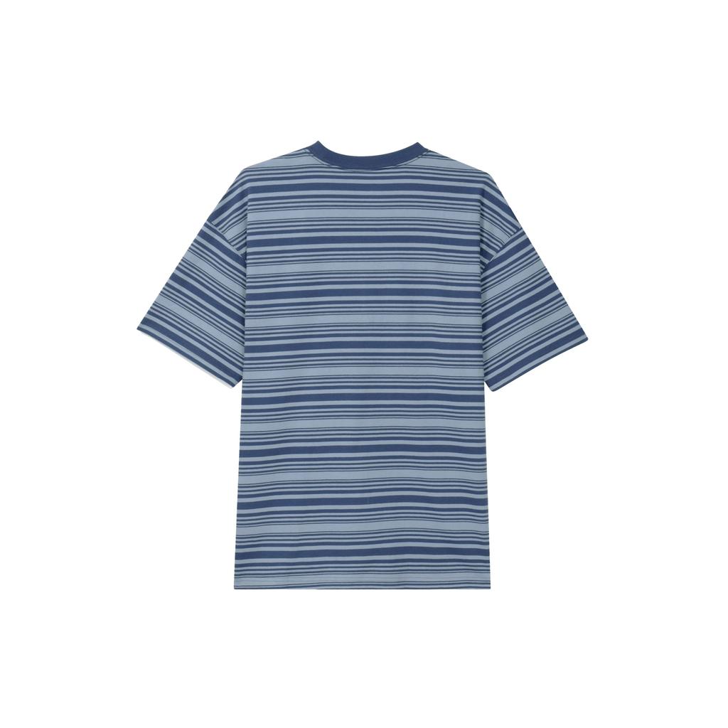Nike Sb All Over Print Striped Crew Neck Loose Short Sleeve T-Shirt Men Tops Slate-Blue FQ3712-493