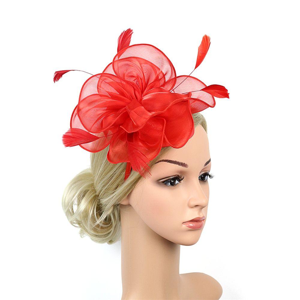 Ascot Race Fascinators Top Hat Cocktail Tea Party Headwear Fascinator Hats Feather Flower Headband