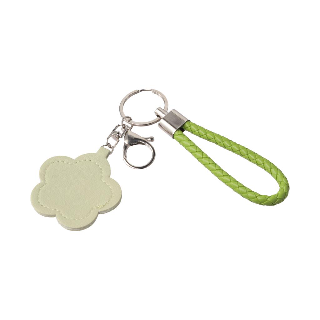 1 шт. Мини-зеркало Модное кожаное для макияжа, для подкрашивания, брелок-подвеска, цветочная форма, милое зеркальце для макияжа, шармы для сумки, многоцветное