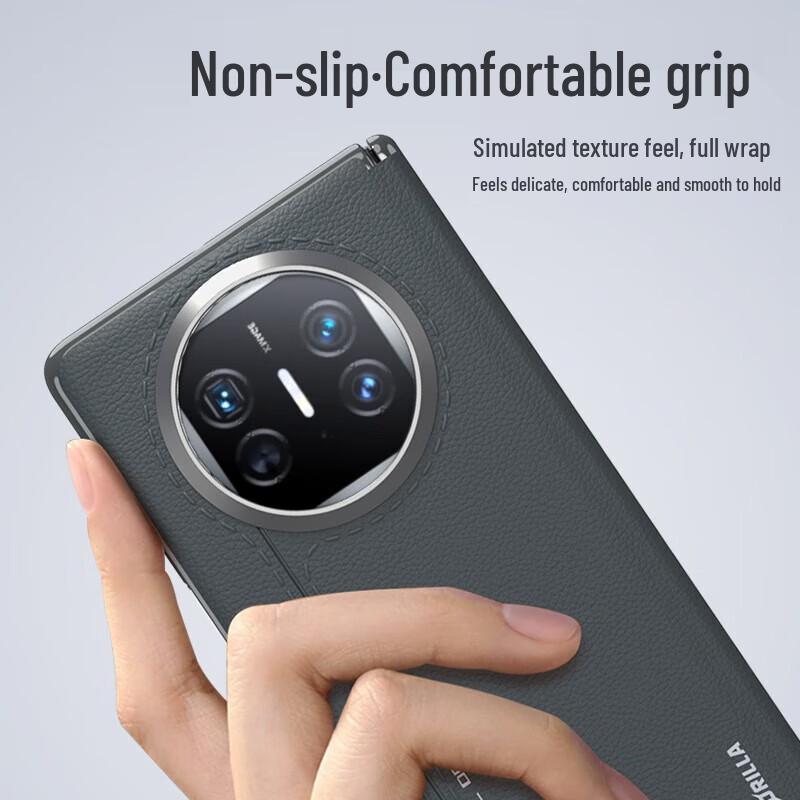 Blue Gorilla Magnetic Hinge Leather Case for Huawei Mate X5/X3