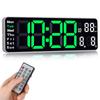 Koolertron 13 Inch Large Screen Digital Clock Wall Hanging Tabletop Capital Letters Large Alarm Clock Display Alarm Countdown Countup Stopwatch with