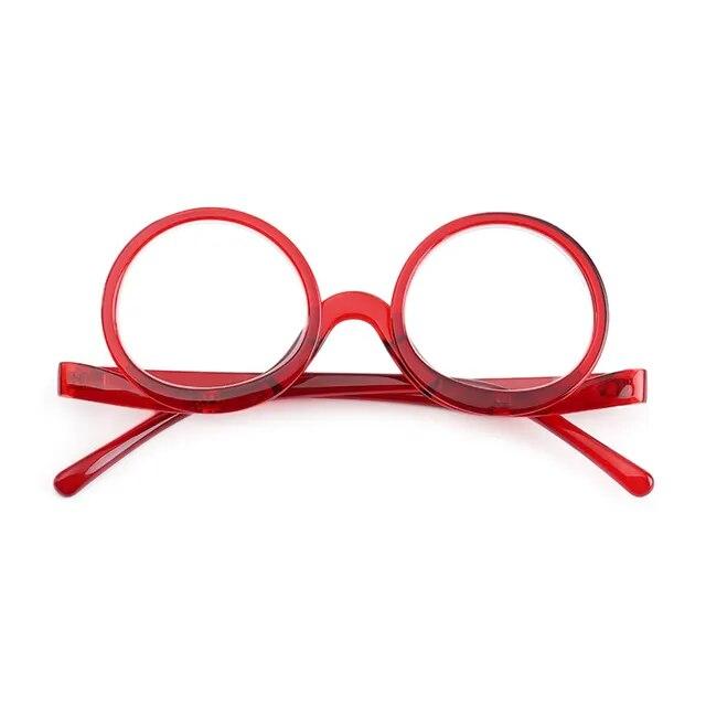 Вращающиеся увеличительные очки для чтения для макияжа для женщин, складные косметические очки-раскладушки для пресбиопии для пожилых людей, унисекс