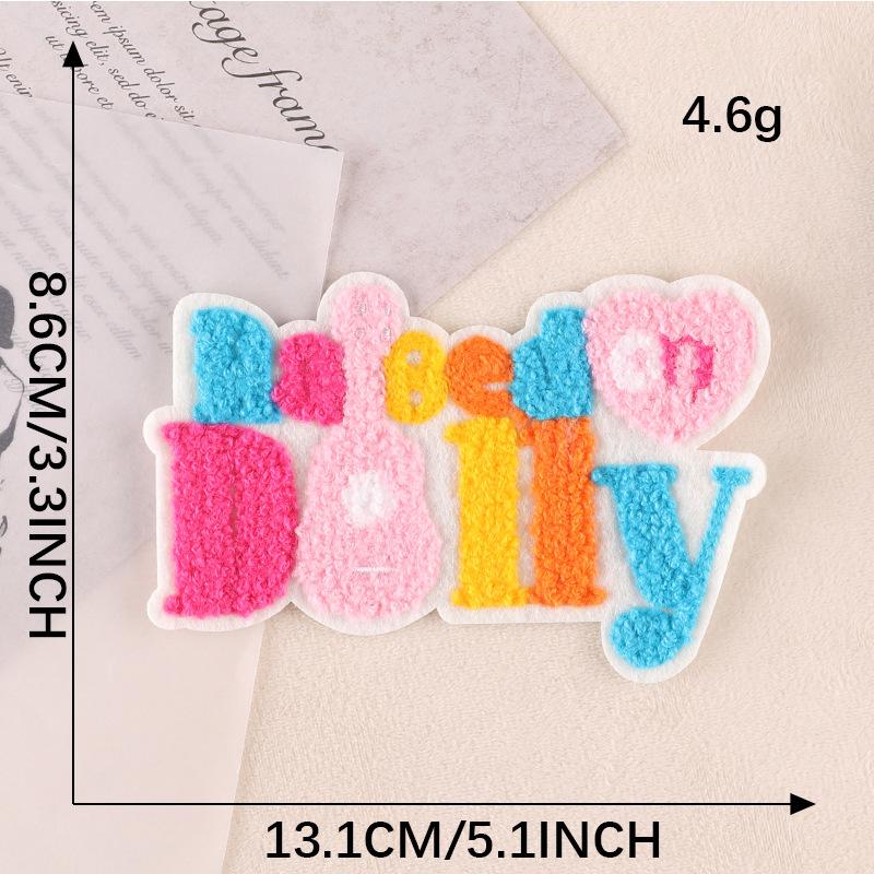 Вышитая этикетка с английскими буквами, нашивка на полотенце, вышитый значок, тканевая этикетка, аксессуары для одежды, сшитая своими руками, вышитая наклейка на ткань