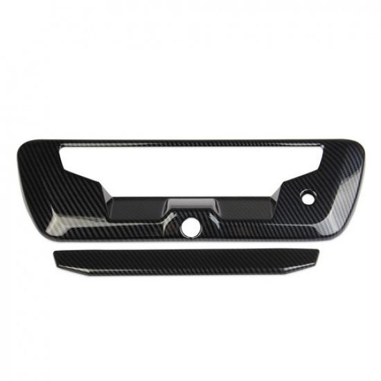 Carbon Fiber Style Car Rear Tailgate Trunk Door Handle Trim For Nissan Frontier