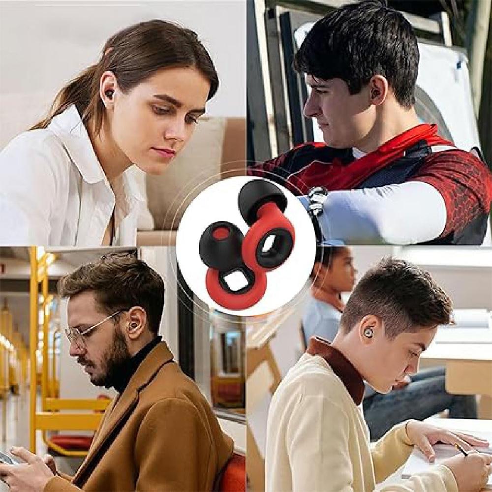 Многоразовые мягкие силиконовые беруши для мотоциклистов и сна с шумоподавлением 27 дБ