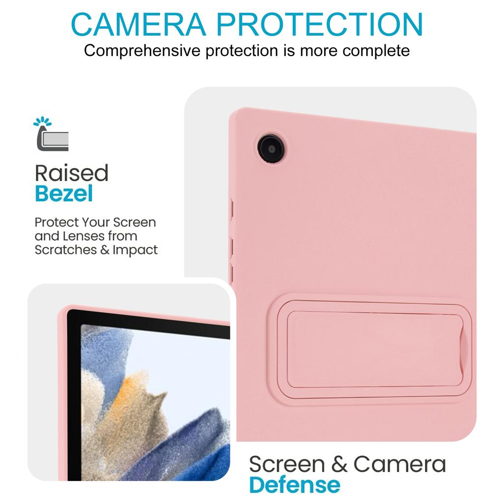 For Samsung Galaxy Tab A8 10.5 (2022)/(2021) Case TPU+PC Skin-Friendly Kickstand Tablet Cover