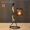 Creative Candlestick Party Wedding CenterpicesVintage Candle Holders Home Decoration Metal People Model Candelabros Decorative