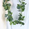 200cm Artificial Eucalyptus Lemon Garland Faux Floral Hanging Vine Rustic Greenery Wreath for Home Wedding Party Decor