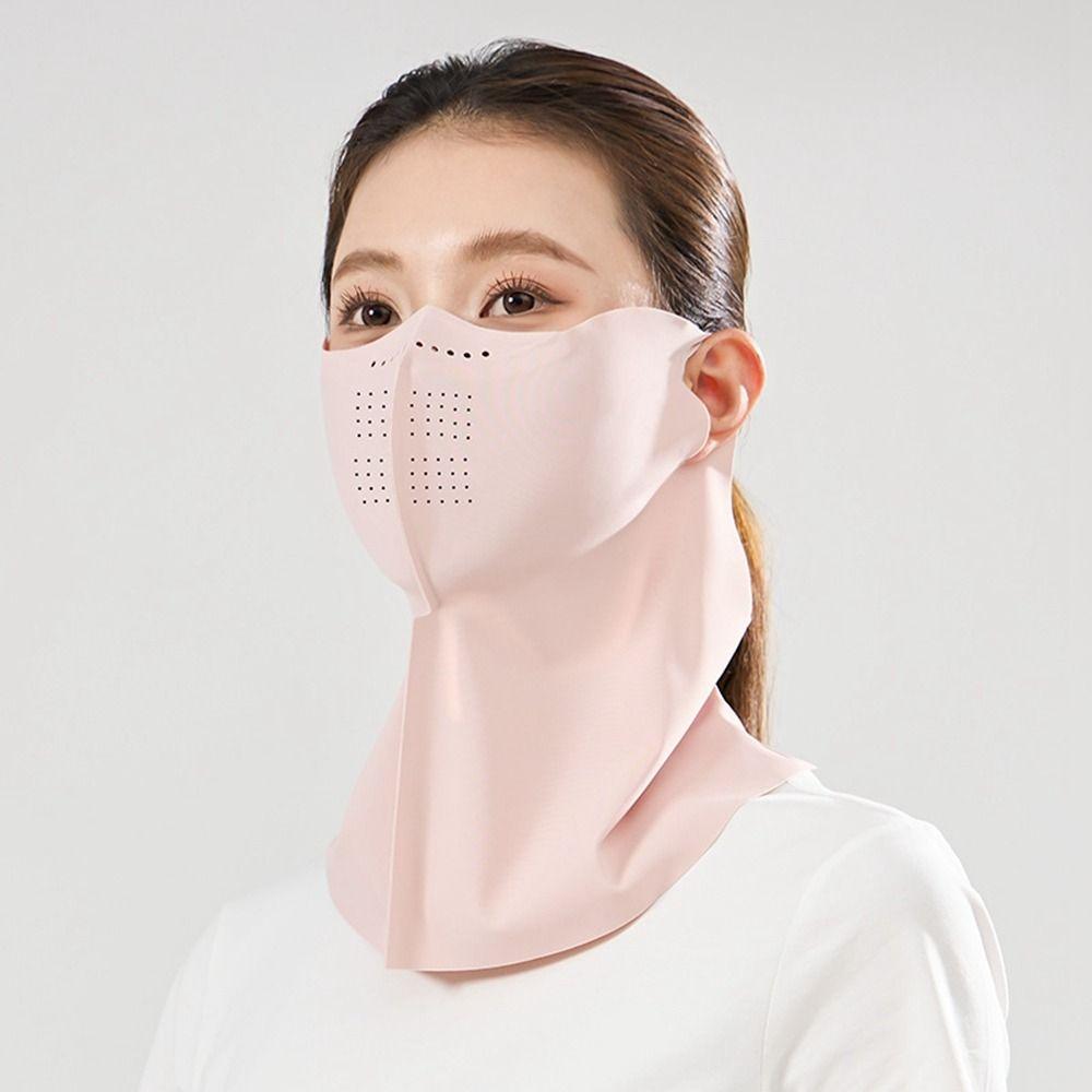 Sunscreen Face Scarf Ice Silk Mask Face Mask Face Cover Adjustable Sunscreen Mask Cycling