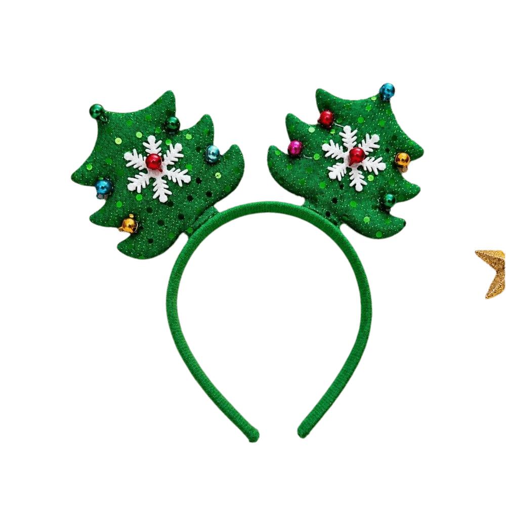 Hair Hoop Christmas Headband Party Props Xmas Tree Headwear Gift Decorative Headdress Xmas Party