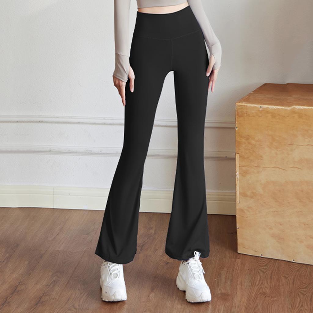 Женские высокоэластичные облегающие корректирующие йога-штаны Повседневные спортивные брюки с широкими штанинами