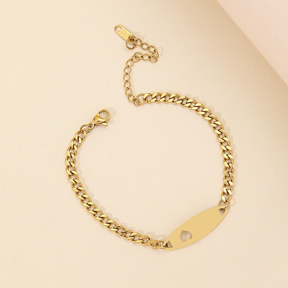 Stainless Steel Stainless Steel Bracelet Adjustable Star Sun Heart Cutout Bracelet Female