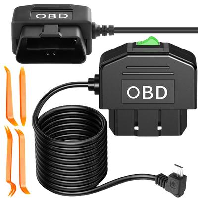 Xiatiaosann Кабель питания OBD для видеорегистратора, Кабель прямой зарядки OBD2 - Type C