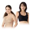 Basic 2 Half Top 10227337 Bra with Completely Not Easily No S V001 Butter X Sloggi [Triumph] [Sloggi Non-wired Pads, Seamless, Lightweight, Visible,