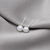 S925 Silver Needle Simple Exquisite White Pearl Stud Earrings For Women Girls Minimalist Ear Jewelry Gifts Size 3/6/8/10mm