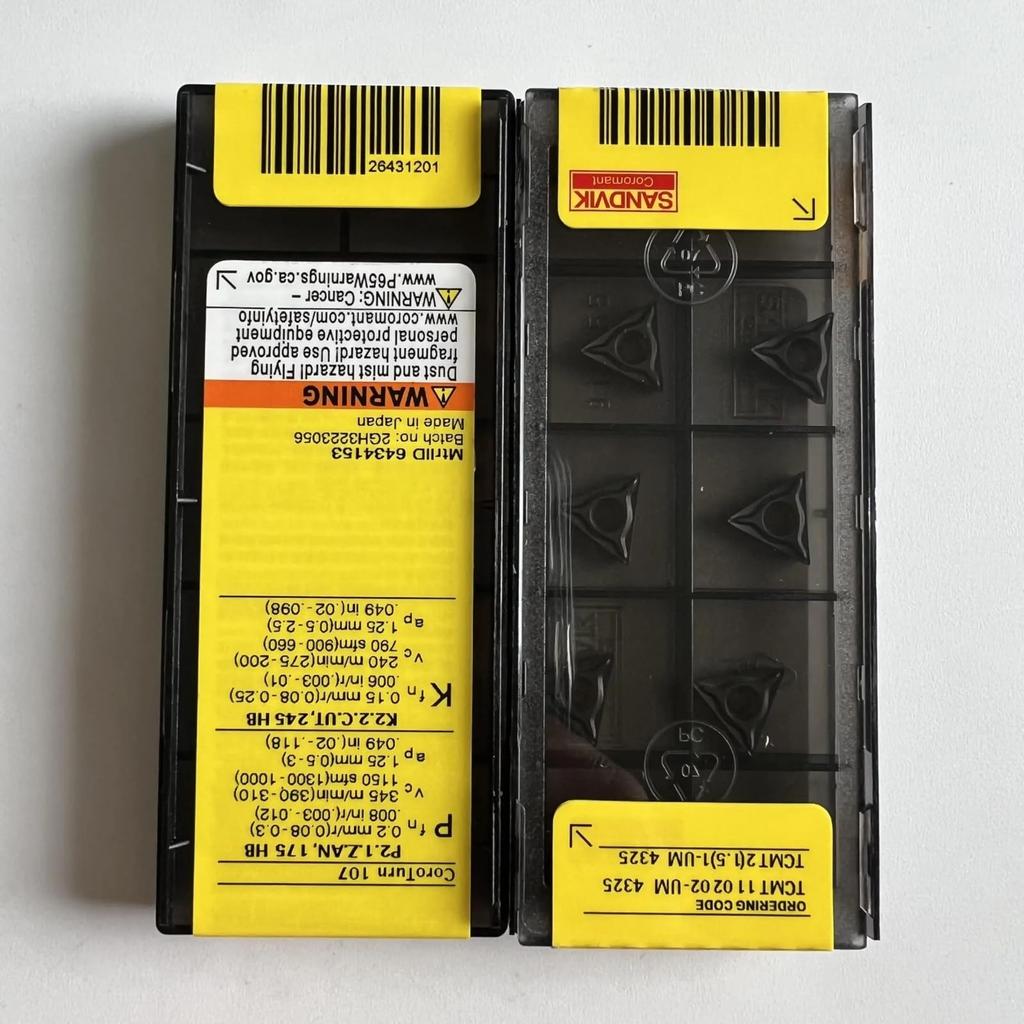 Original Sandvik / TCMT110202-UM 4325 / CNC Lathe Carbide Blade 10 PCS