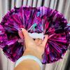 Yousheng Double-headed Metallic Pom Poms Cheerleading Flower Ball with Handle Team Sports Spirit Party Kids Adults Cheer Pompoms