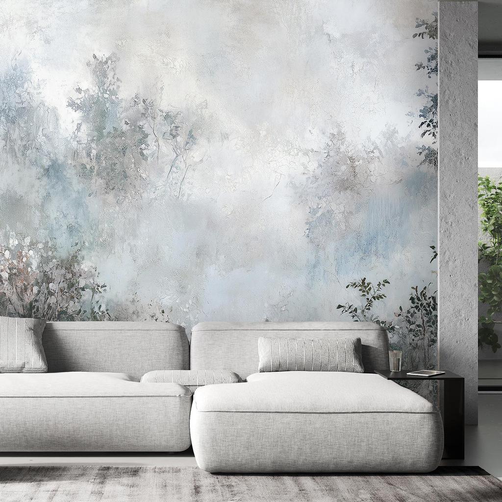 Wallpaper Fog among plants