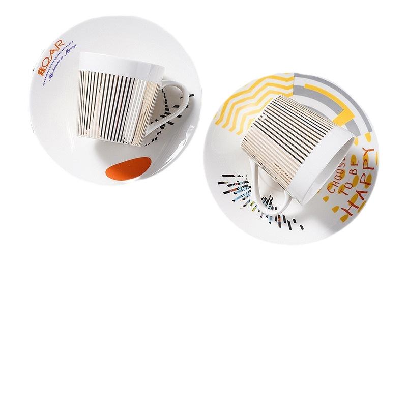 Новая динамическая зеркальная кружка-отражение 250~300 мл. Домашняя посуда для напитков. Креативная керамическая анаморфная чашка. Кофейный чайный сервиз. Интересный подарок.