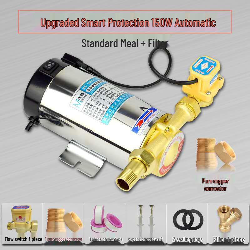 Автоматический бустерный насос из нержавеющей стали для горячей и холодной водопроводной воды: 90/100/120/150 Вт Нагреватель для трубопровода для всего дома.