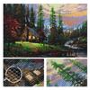 DIY Diamond Painting Beautiful House Cross Stitch Kit Mosaic Art Diamond Painting Full Circle Diamond Home Decoration