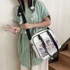 2025 Cartoon Large-capacity Handbag Multifunctional Transparent JK Uniform Bag Japanese College Style Versatile Crossbody Bag 2D Anime Shoulder Bag