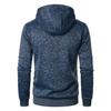 Men's Sports Casual Jacquard Knit Hoodie Cardigan