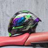 Orz motorcycle helmet peel-off helmet double lens big tail locomotive racing helmet running helmet men and women keep warm in winter