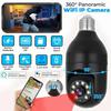 E27 200 Вт 2,4G 1080P Панорамная камера Домашняя безопасность Камера видеонаблюдения Wi-Fi Веб-камера ночного видения Поддержка двусторонней аудиосвязи Удаленный просмотр через смартфон