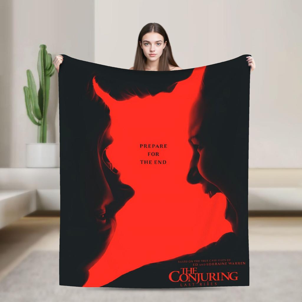 The Conjuring Last Rites Blanket Quality Super Warm Throw Blanket Winter Camping Couch Bed Print Bedspread