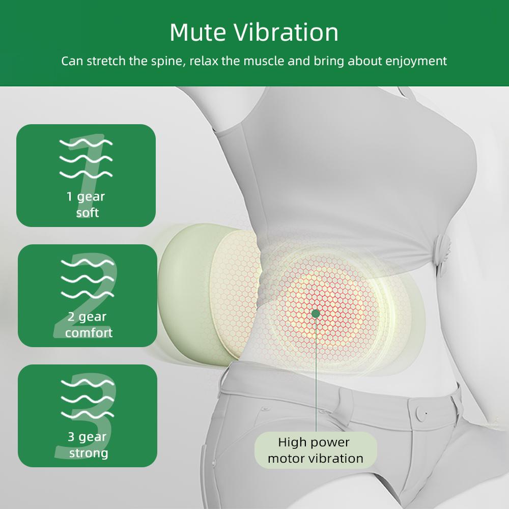 Electric Lumbar Traction Massager Waist Back High-Frequency Vibration Massager Waist Spine Support Airbag Massage Machine
