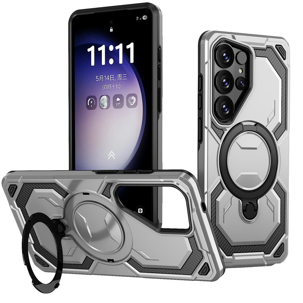 Прочный Магнитный Кольцо-Держатель Чехол Для Samsung S26 S25 S24 S23 Plus Ultra FE A57 A17 A56 A36 A26 A16 A55 A35 Защитная Крышка-Бампер