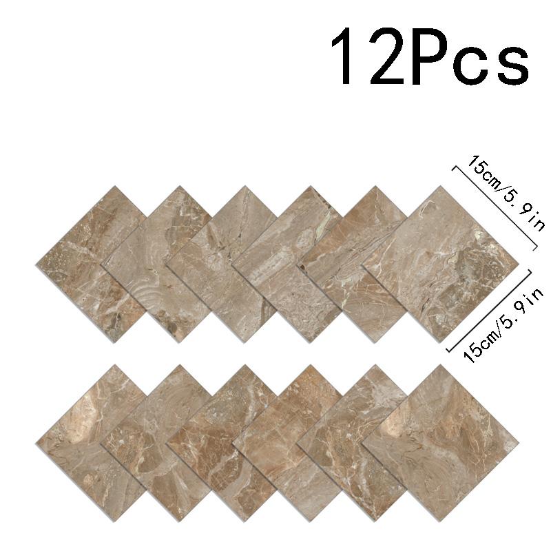 12 шт./компл., искусственные обои, украшение для дома, мраморная плитка, гостиная, ванная комната, наклейка на стену, водонепроницаемая