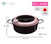 M Maruyama Tempura Pot 22cm with IH and Gas Stove with Hood and Splatter Made in Japan Thermometer, Compatible, Iron, Guard, (Tsubame-Sanjo) TTN-22