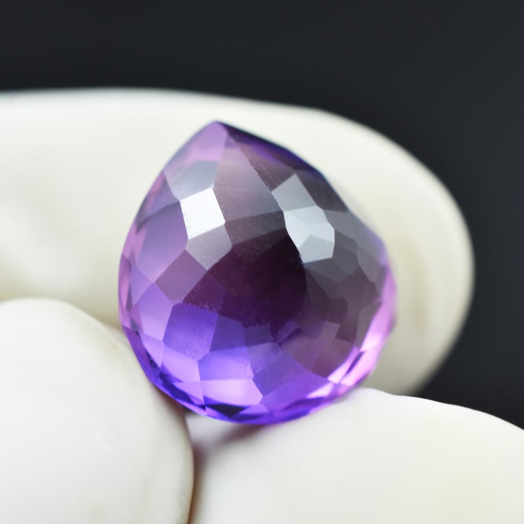 Purple Tanzanite Loose Gemstone 8.30 ct Pear Cut Unheated for Jewelry Making and Gem Collections