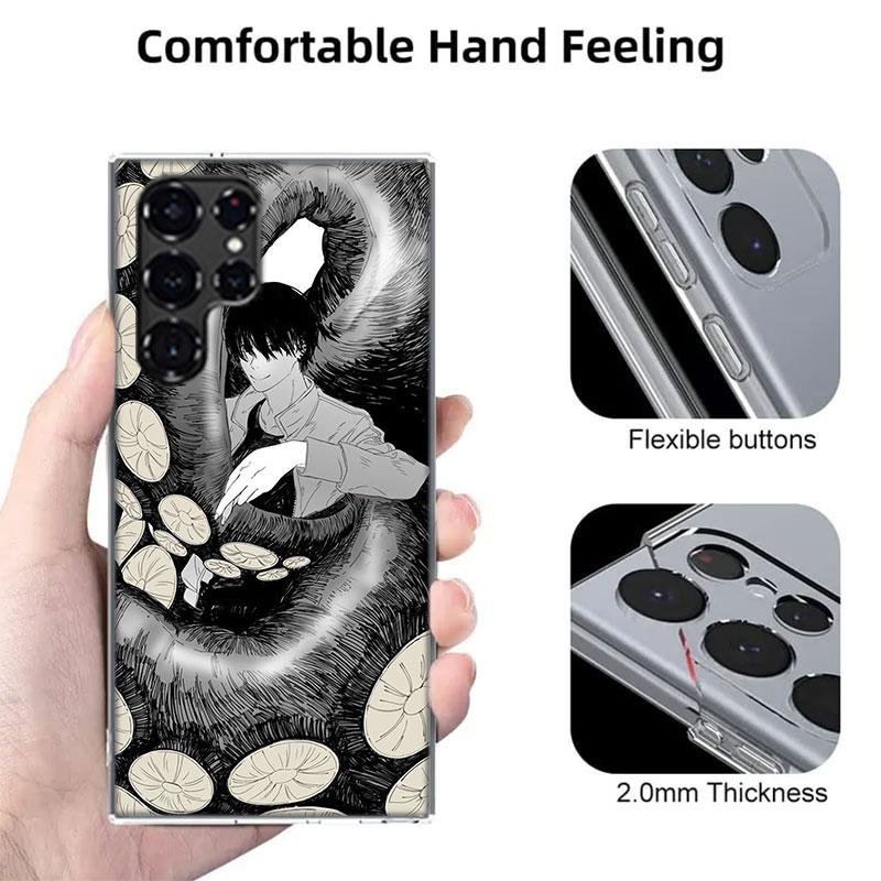 Chainsaw Man Yoshida Capa Phone Case For Samsung S26 Ultra S25 Edge Galaxy S23 S21 S20 S24 FE S22 S10 Plus Cover Clear TPU Shell