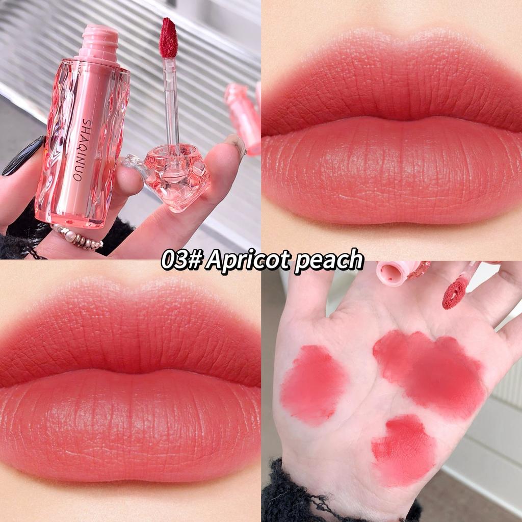 SHAQINUO Хлопковый матовый вельветовый мусс для губ