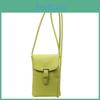 Women Pu Mini Crossbody Bag Phone Purse With Lock Clasp For Casual Outings Use