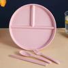 1 Set Divided Dinner Plates Unbreakable Portion Control Divided Diet Plates Reusable Picnic Plates Microwave Dishwasher Safe