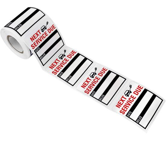 Наклейка-напоминание Съемная удобная водонепроницаемая наклейка для следующего обслуживания для автомобиля