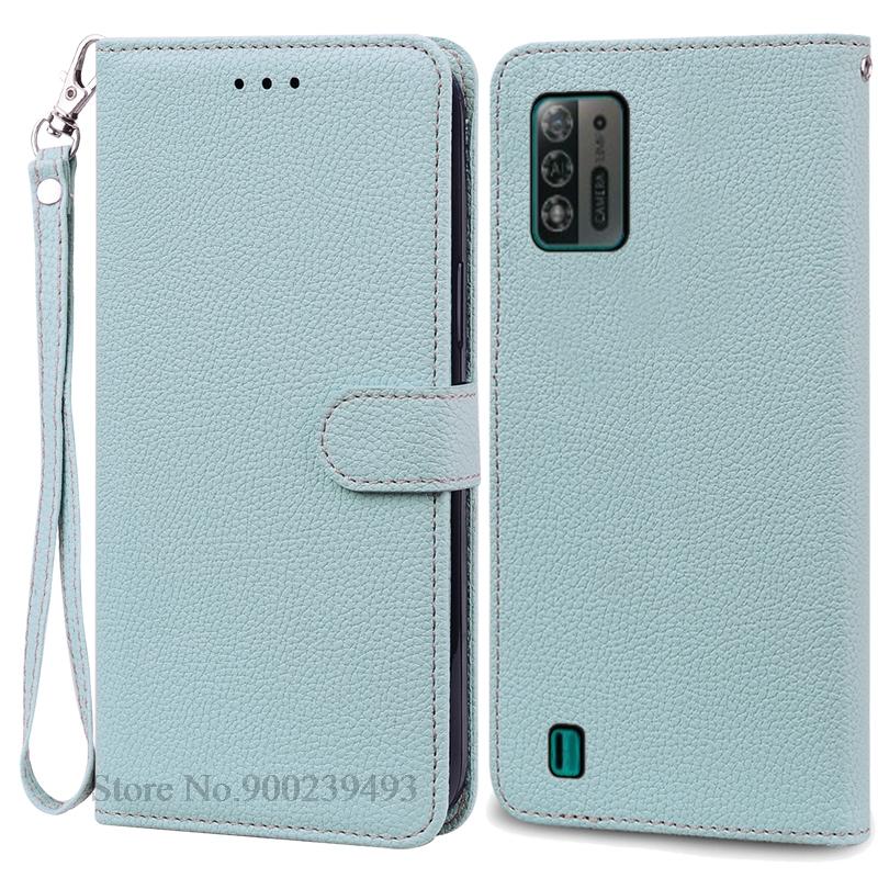 Чехол A52 Lite для ZTE Blade A52 Lite, мягкий силиконовый кожаный чехол-кошелек, чехол для ZTE Blade A52 Lite, чехол из ТПУ, задняя крышка Etui