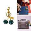 Elegant Sturde Alloy Lovely Cherrys Charm Pendant Lock Keyring Fashion Accessory for Stylish Girls Women Ladies