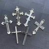 Alloy Cross Charms & Keychain Accessories for DIY Jewelry