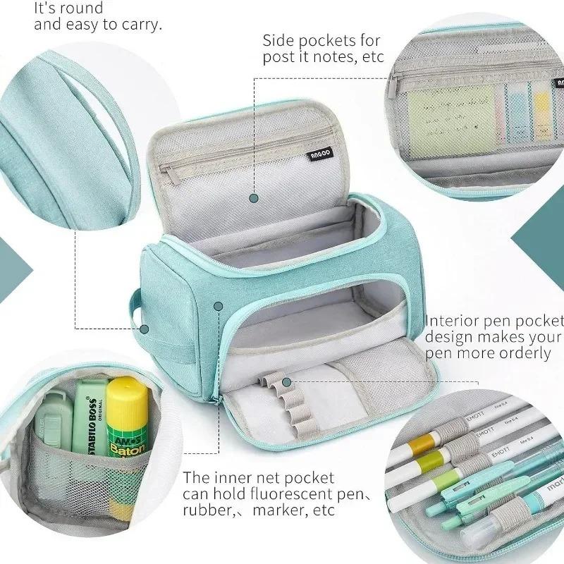 Super Big Pencil Case Cute Pencil Box Storage Bag Large Capacity for Boy Girl Kid's Gift Multipurpose Pencil Bag School Stationery