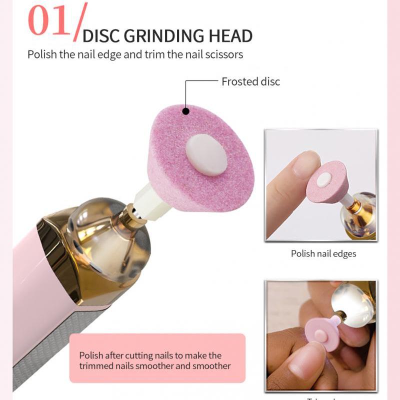 Электрическая дрель для ногтей 5 в 1 комплект аккумулятор для маникюра и педикюра шлифовка полировка ногтей художественная шлифовальная пилка ручка инструменты машина